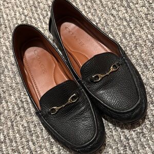 Coach Black Leather Loafers
